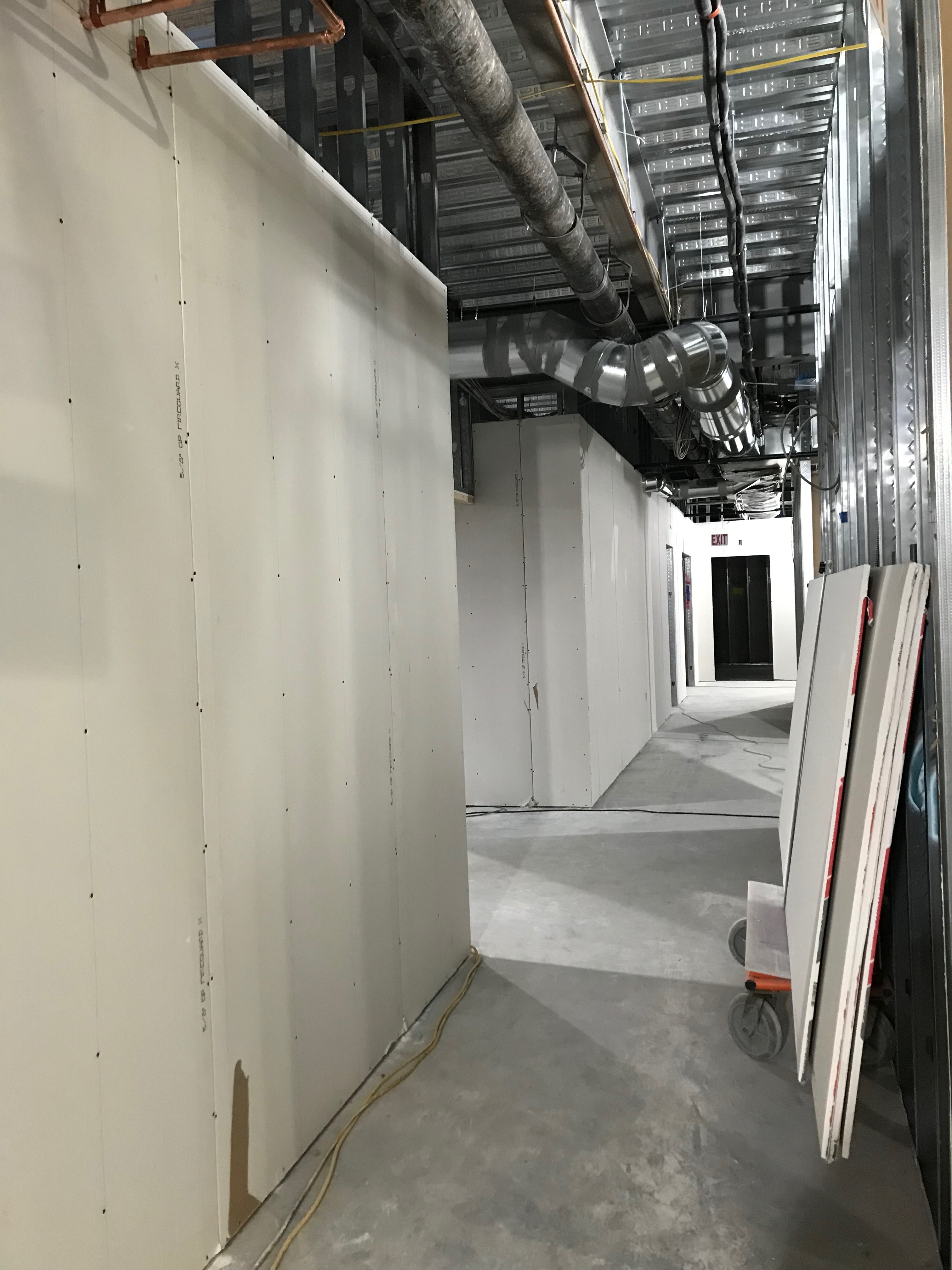 basement wall sheetrock